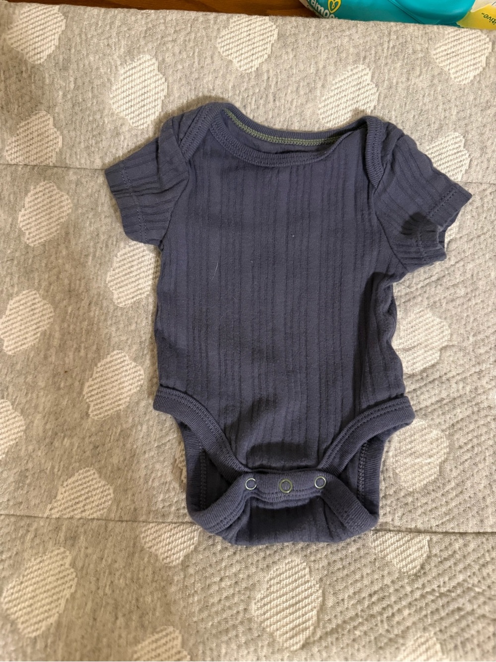 Cloud Island Navy Ribbed Baby One-Piece Bodysuit - Newborn